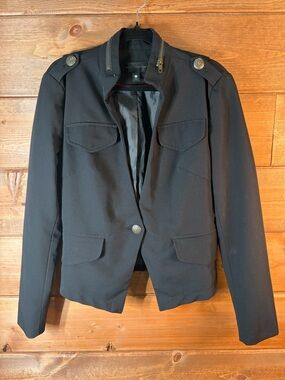 Worthington Black Military-Style Blazer Size  Medium 🖤